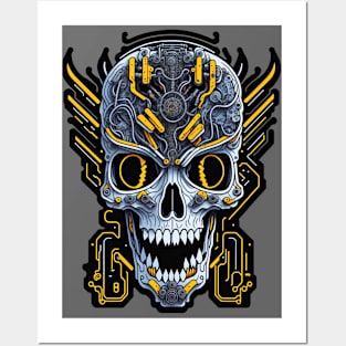 Mecha Skull S01 D39 Posters and Art